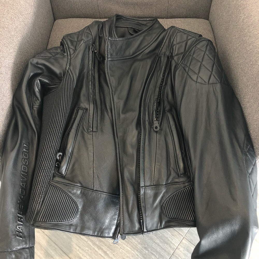 Harley Davidson women’s leather riding jacket